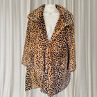 Vintage Style Faux Fur Coat - Statement Leopard Print Winter Outerwear - Image 3