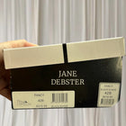 Jane Debster Block Heel Loafers - Black Suede with Gold Chain Detail - Image 5
