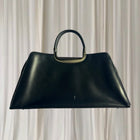 C.Valentino Vintage Structured Leather Handbag - Made In Italy - Image 3