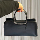 C.Valentino Vintage Structured Leather Handbag - Made In Italy - Image 1