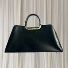 C.Valentino Vintage Structured Leather Handbag - Made In Italy - Image 2