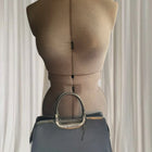 C.Valentino Vintage Structured Leather Handbag - Made In Italy - Image 6