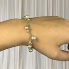 Lumina Jewellery Sterling Silver Pearl Charm Bracelet - Elegant Dangle Design - Image 3