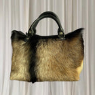 Zuzi Genuine Hair-On-Hide Leather Tote Bag - Textured Animal Print - Image 2