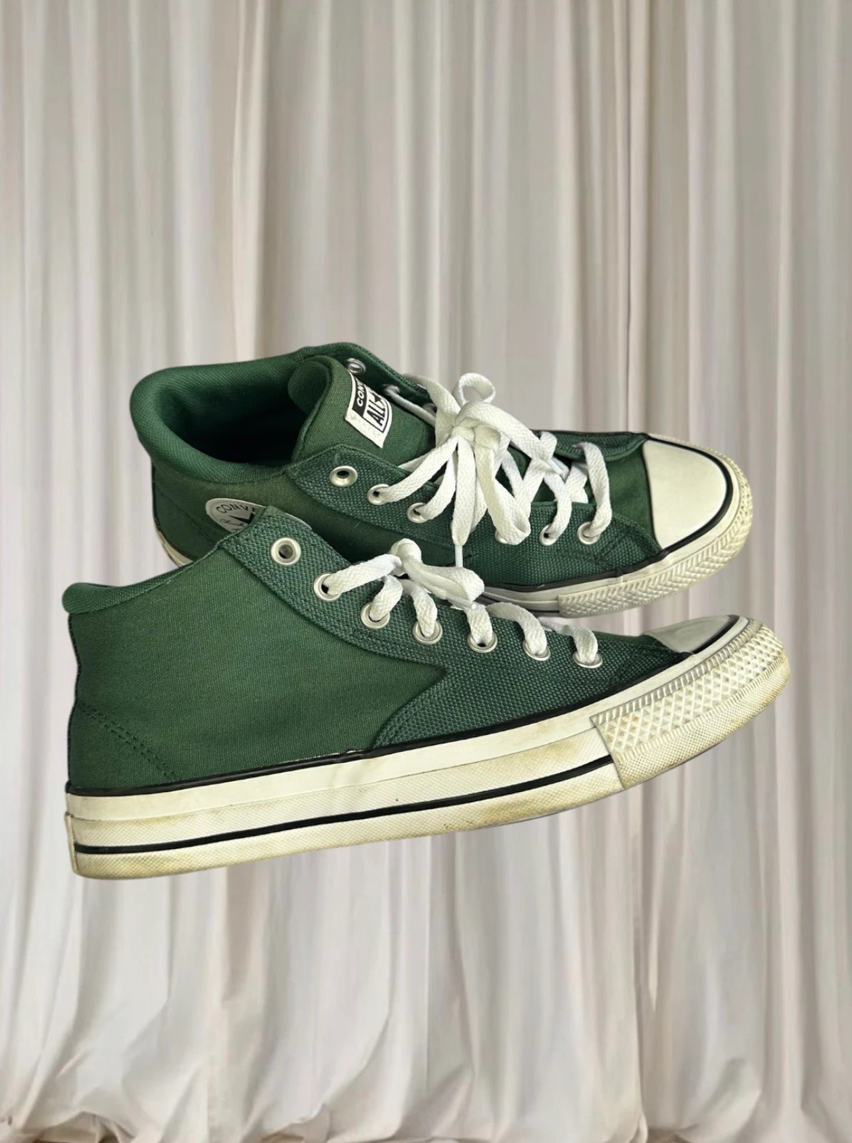 Converse Chuck Taylor All Star Malden St Hi Sneakers - Durable Green Canvas Mid-Top - Image 1