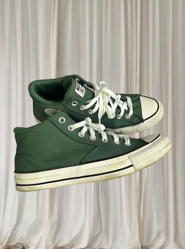 Converse Chuck Taylor All Star Malden St Hi Sneakers - Durable Green Canvas Mid-Top - Image 1