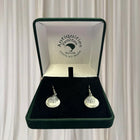 Antiquities Pewter Seashell Earrings - Handcrafted New Zealand Silver Tone Jewelry - Image 1
