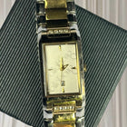 Billabong Women's Rectangular Two-Tone Watch - Gold and Silver Rhinestone - Image 6