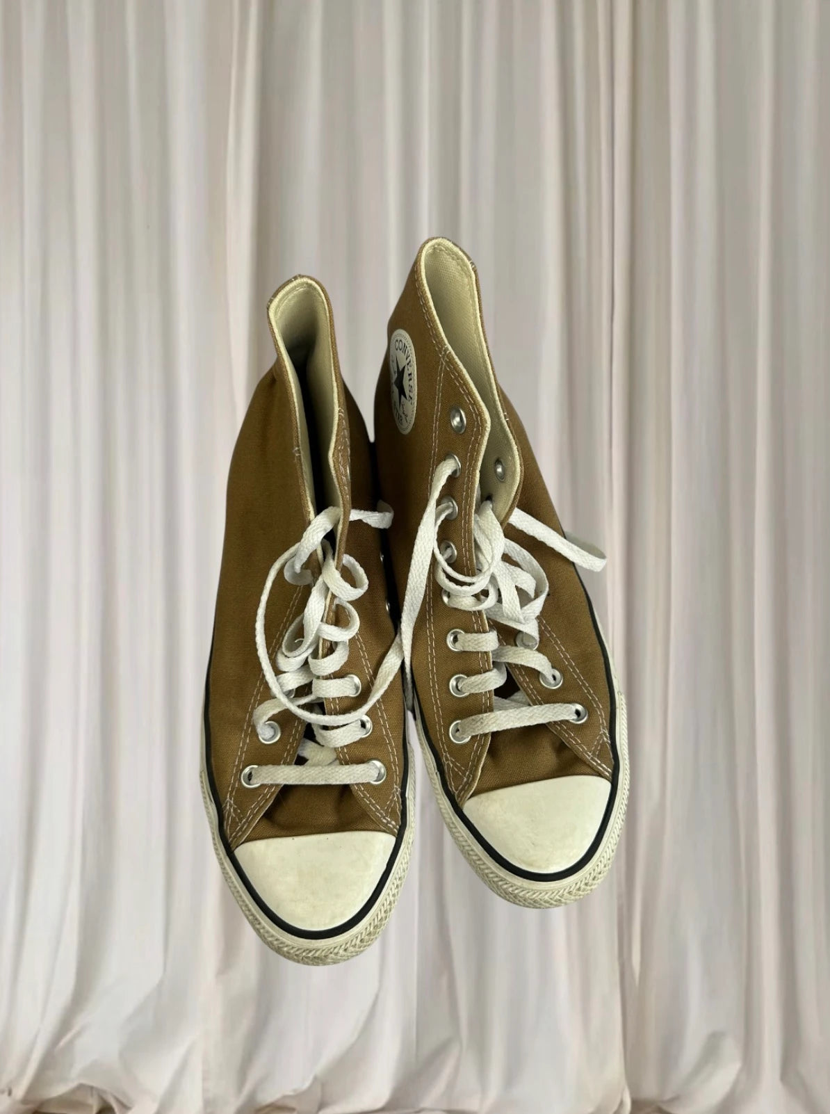 Converse Chuck Taylor All Star High Top Sneakers - Versatile Brown Canvas - Image 4