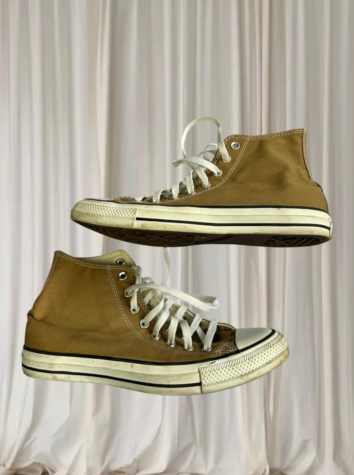 Converse Chuck Taylor All Star High Top Sneakers - Versatile Brown Canvas - Image 3