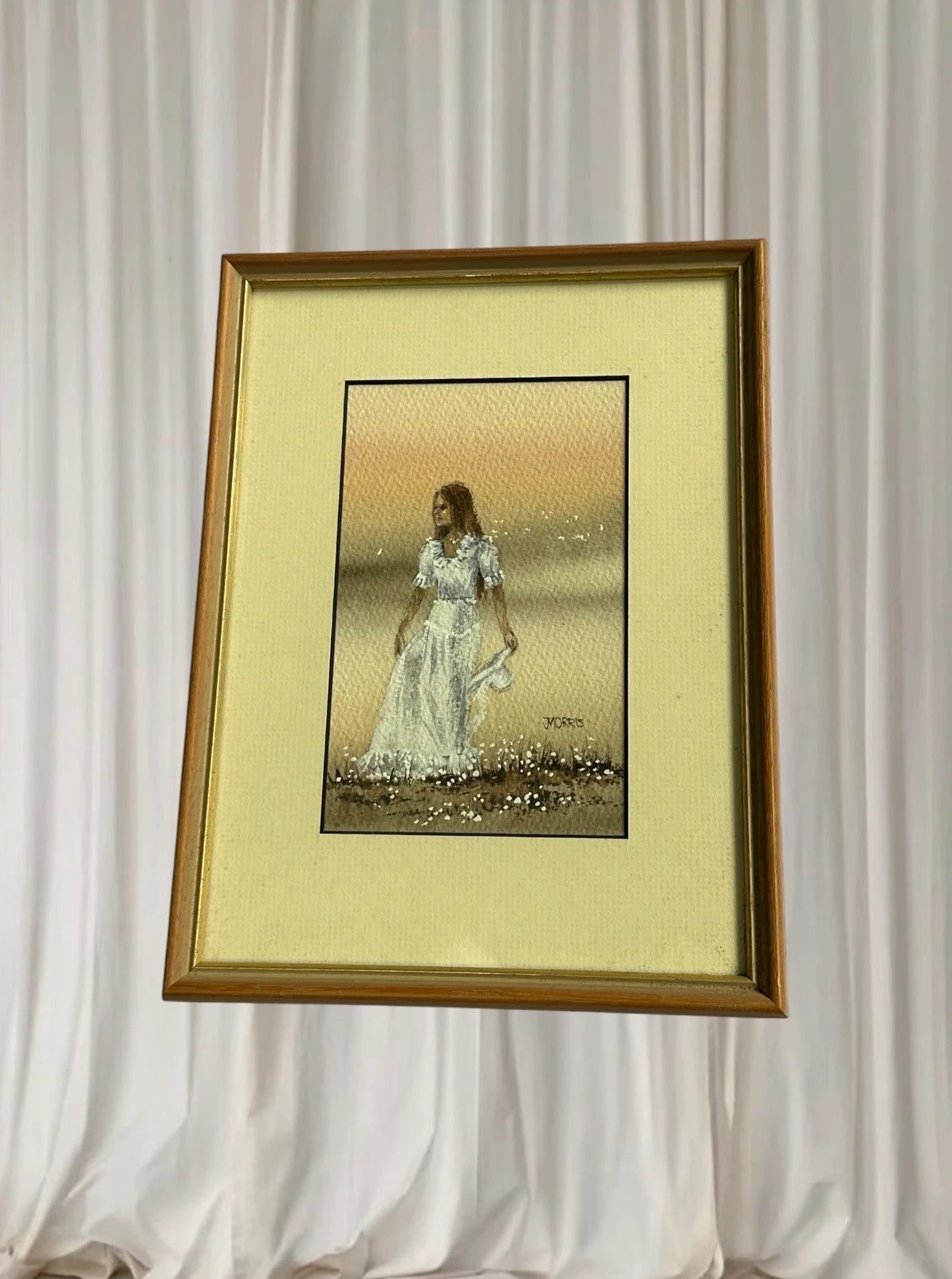 Jeanette Morris Framed Watercolor Prints - Set Of 3 Victorian Art On The Sands - Image 3