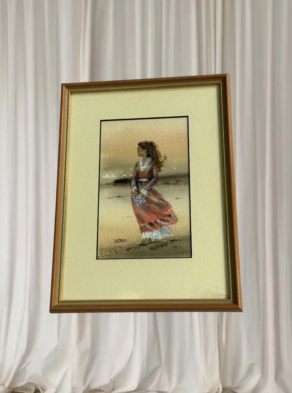 Jeanette Morris Framed Watercolor Prints - Set Of 3 Victorian Art On The Sands - Image 5