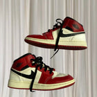 Nike Air Jordan 1 Mid Sneakers - Iconic Gym Red Black White Youth Size 6.5Y - Image 2