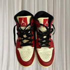 Nike Air Jordan 1 Mid Sneakers - Iconic Gym Red Black White Youth Size 6.5Y - Image 6