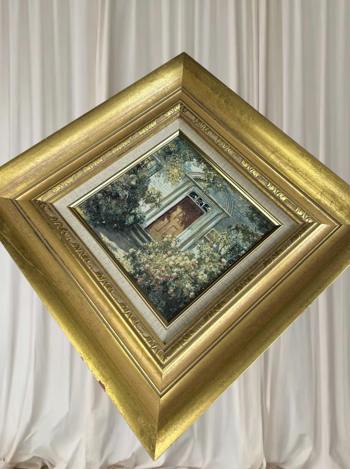 Grandmother's Doorway by Abbott Fuller Graves. Vintage Oil Painting  - Image 2