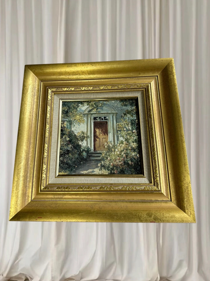 Grandmother's Doorway by Abbott Fuller Graves. Vintage Oil Painting  - Image 1