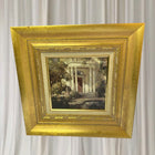 Abbott Fuller Graves Framed Oil Painting - Grandmother's Doorway Southern Colonial Mansion - Image 2