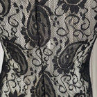 Lucky 13 Lace Top - Gothic Paisley Mock Neck Long Sleeve - Image 7