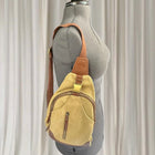 Antik Kraft Sling Backpack - Versatile Canvas And Leather Travel Crossbody - Image 2