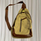 Antik Kraft Sling Backpack - Versatile Canvas And Leather Travel Crossbody - Image 3