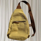 Antik Kraft Sling Backpack - Versatile Canvas And Leather Travel Crossbody - Image 4