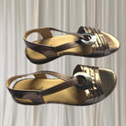 Easy Steps Slingback Sandals - Metallic Gold Comfortable Everyday Style AU8 - Image 2