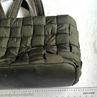 Country Road Padded Woven Tote Bag - Oversized Black Carryall Overnight Bag - Image 6