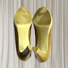 Gabor Patent Leather Platform Pumps - Beige High Heels 4.5 - Image 6