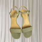 Easy Steps Gold Glitter Kitten Heel Sandals - Elegant Evening Footwear 10 - Image 3