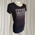 Attitude Paris Graphic T-Shirt - Rhinestone Paris France Design S - Image 2