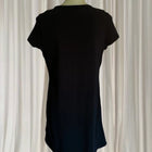DKNY Women's Logo Tape T-Shirt Dress - Casual Black Short Sleeve L - Image 5