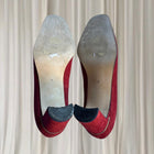 Floriano Italian Vintage Textured Kitten Heel Pumps - Elegant Gold Hardware 9 - Image 7