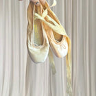 Bloch Ballet Pointe Shoes - Classic Pink Satin With Ribbons 5 1/2 - Image 1