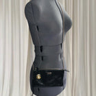 Jade Australia Crossbody Clutch - Black Faux Snakeskin - Image 1