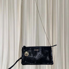 Jade Australia Crossbody Clutch - Black Faux Snakeskin - Image 4