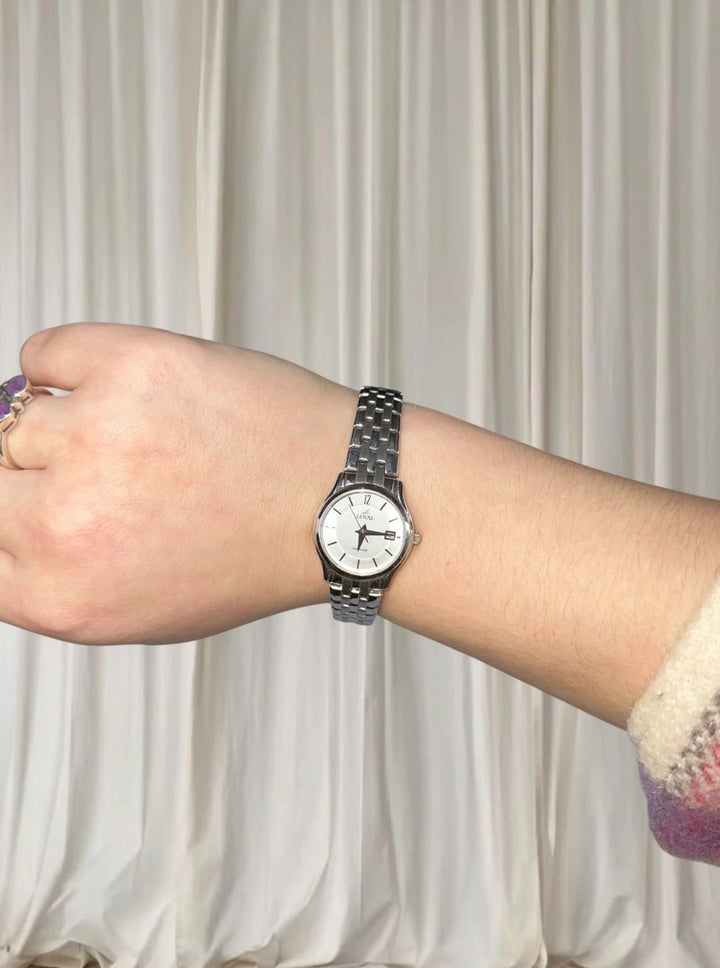 Loyal Sapphire Quartz Watch - Elegant Silver Tone Stainless Steel RRP $325 - Image 1