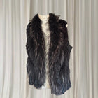 Jennifer Kate Rabbit Fur Vest - Luxurious Shaggy Layering Piece S-M - Image 1