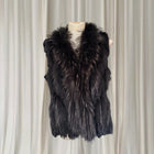 Jennifer Kate Rabbit Fur Vest - Luxurious Shaggy Layering Piece S-M - Image 2