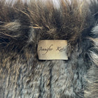 Jennifer Kate Rabbit Fur Vest - Luxurious Shaggy Layering Piece S-M - Image 7