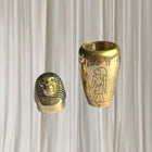 Veronese Design Egyptian Canopic Jars - Set of 4 Decorative Brass Finish Figurines - Image 7