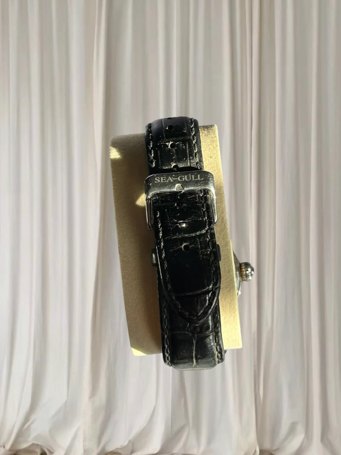 Sea-Gull M182SK Skeleton Automatic Watch - Men's Leather Strap - Image 6