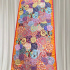 Silk Scarf - Vibrant Orange Mandala Print Luxury Accessory - Image 6