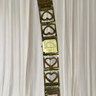 Timeless Elegance Quartz Watch - Vintage Gold Tone Heart Link With Rhinestones - Image 5
