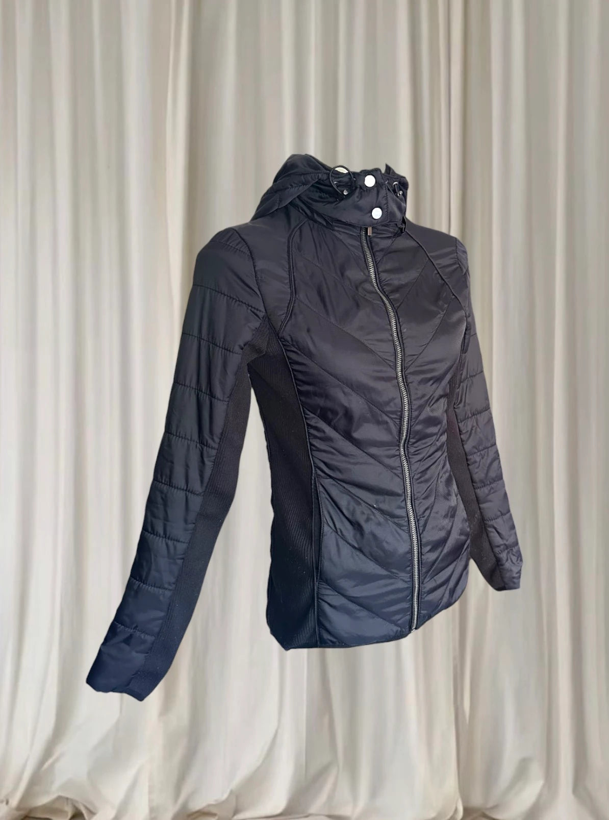 Jeanswest Flattering Lightweight Women's Black Puffer Outdoor Jacket AU6 - Image 5