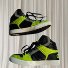 Osiris Clone NYC 83 High Top Sneakers - Retro Skate Style in Black and Neon Green - Image 4