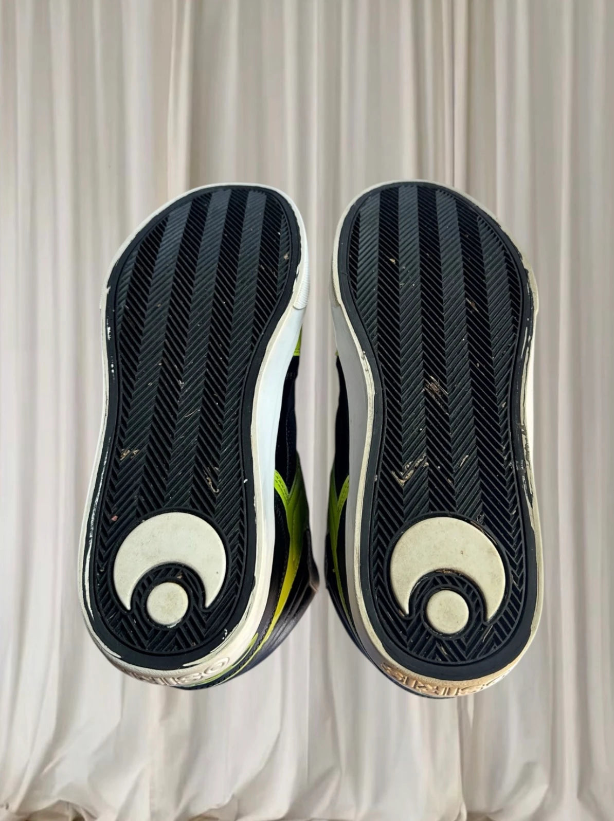 Osiris Clone NYC 83 High Top Sneakers - Retro Skate Style in Black and Neon Green - Image 7