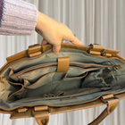 Code Republic Tan Danielle 14” Laptop Handbag | Italian Leather - Image 4