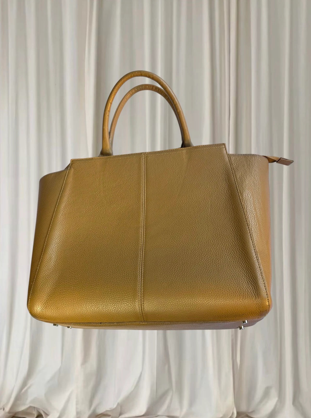 Code Republic Tan Danielle 14” Laptop Handbag | Italian Leather - Image 2