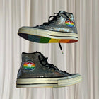 Converse Chuck 70 High Top Sneakers - Rainbow Sequin Pride Edition M6 W8 - Image 2