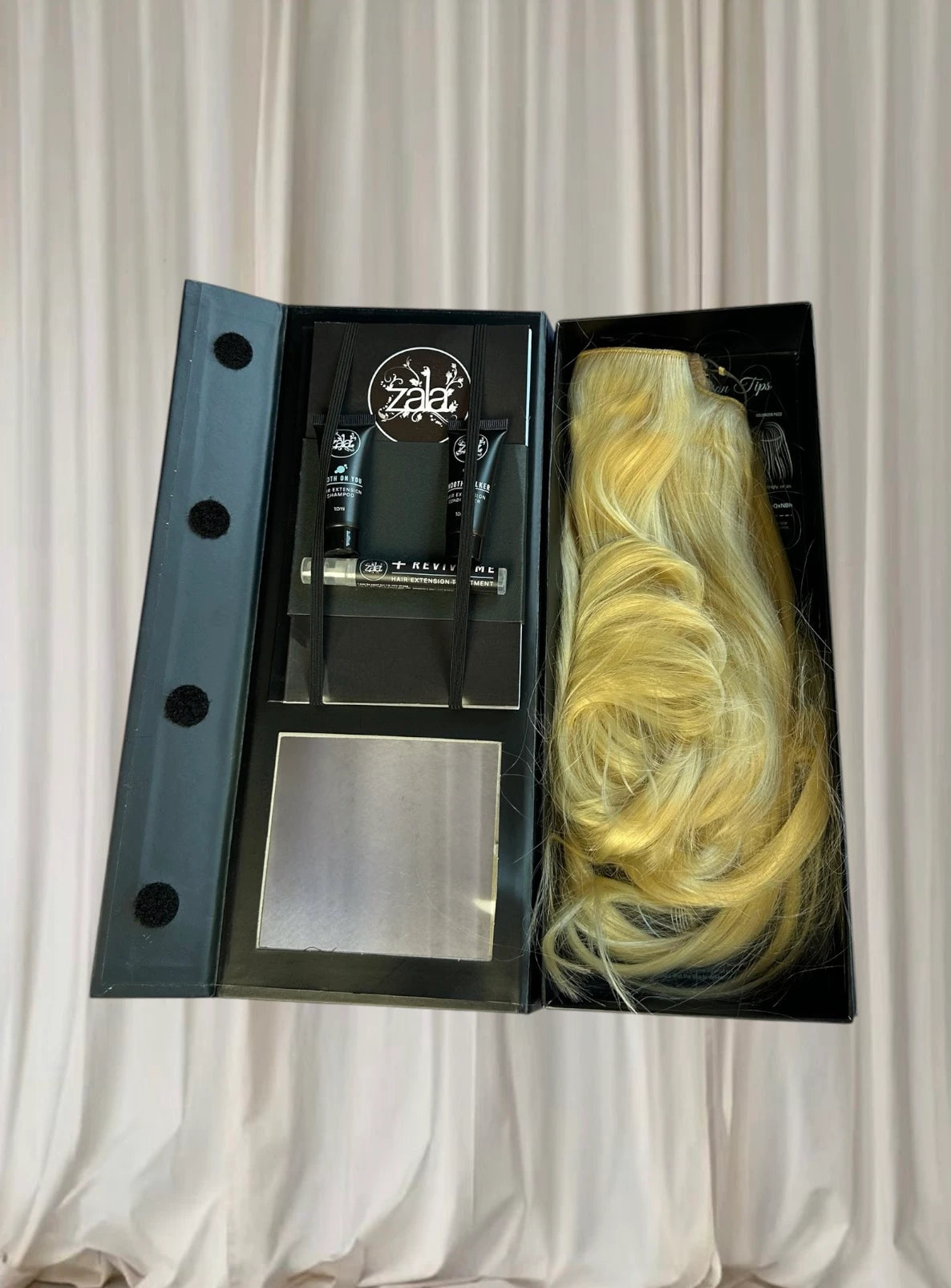 ZALA Hair Extensions Volumizer One Piece - Premium Blonde Human Hair - Image 2